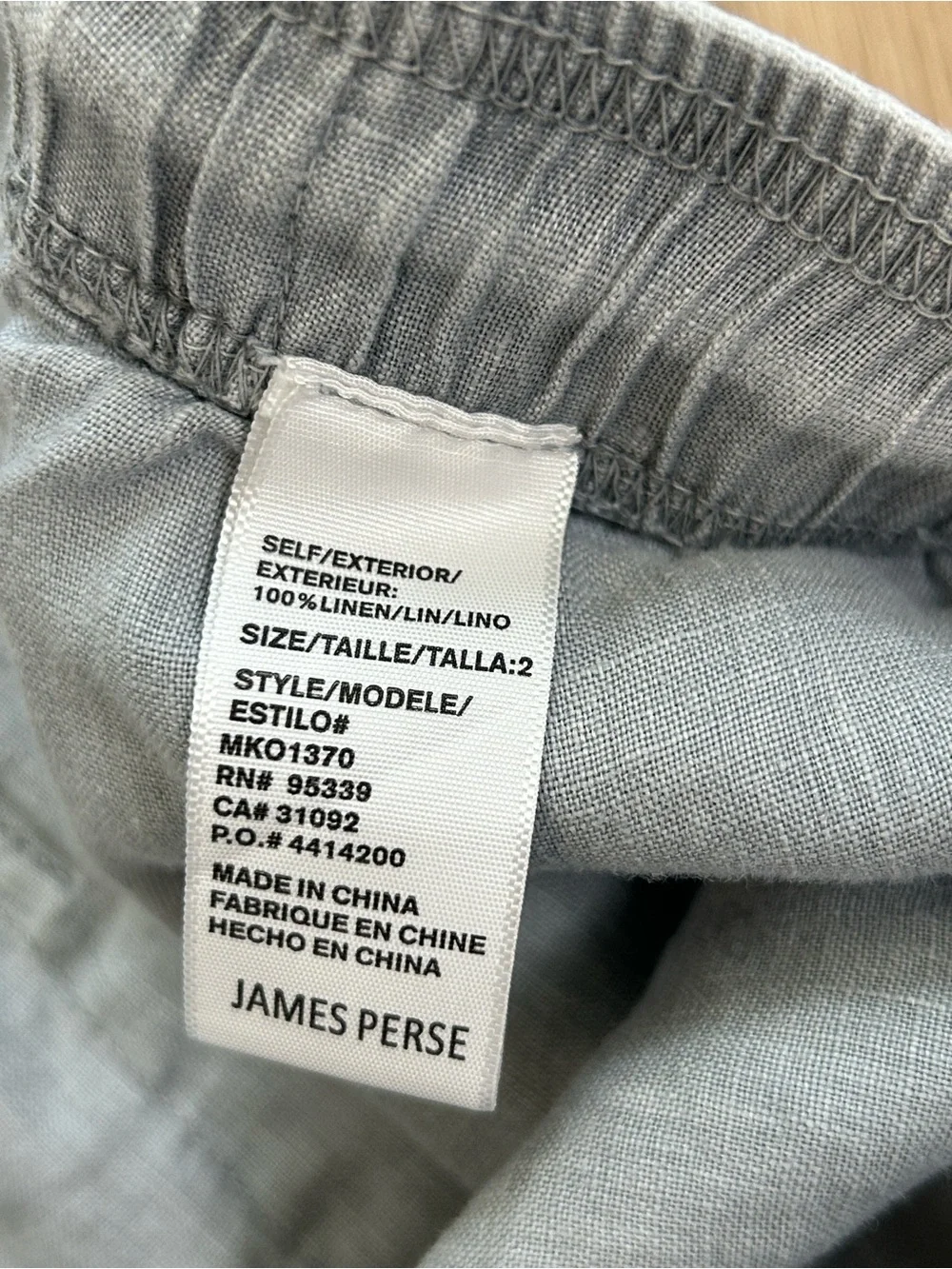James Perse Lightweight Linen Pant